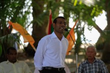 President Nasheed’s visit to Dh.Bandidhoo